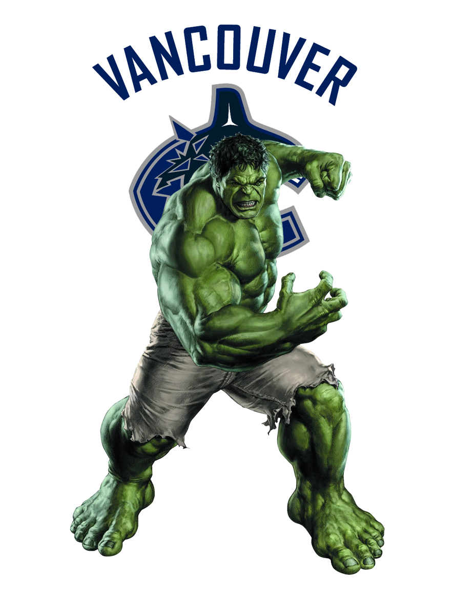 Vancouver Canucks Hulk Logo vinyl decal